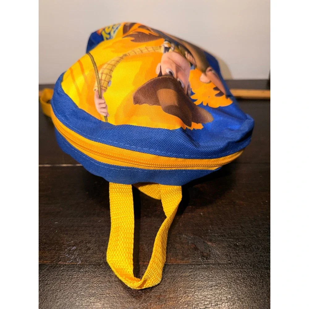 Disney Pixar Toy Story Woody Bullseye Mini Backpack Blue Yellow‎ Kids Bag